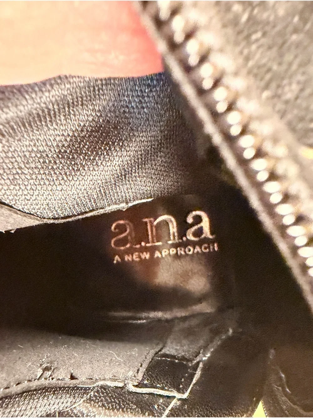 a.n.a Black Over-the-Knee Suede Boots with Tie Detail